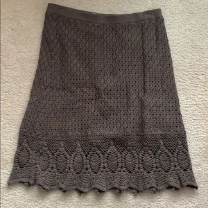 Athleta Women’s L Grey Crochet Skirt